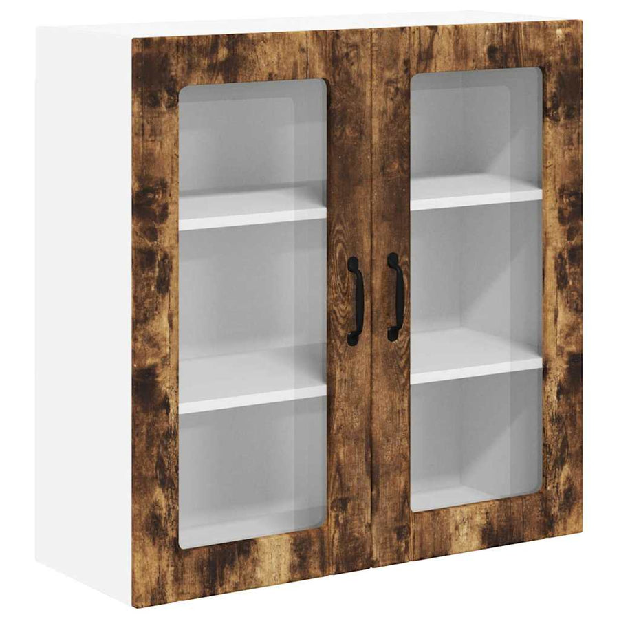 Keukenkast aan de muur met plank Gerookt eiken 80 x 31 x 80 cm