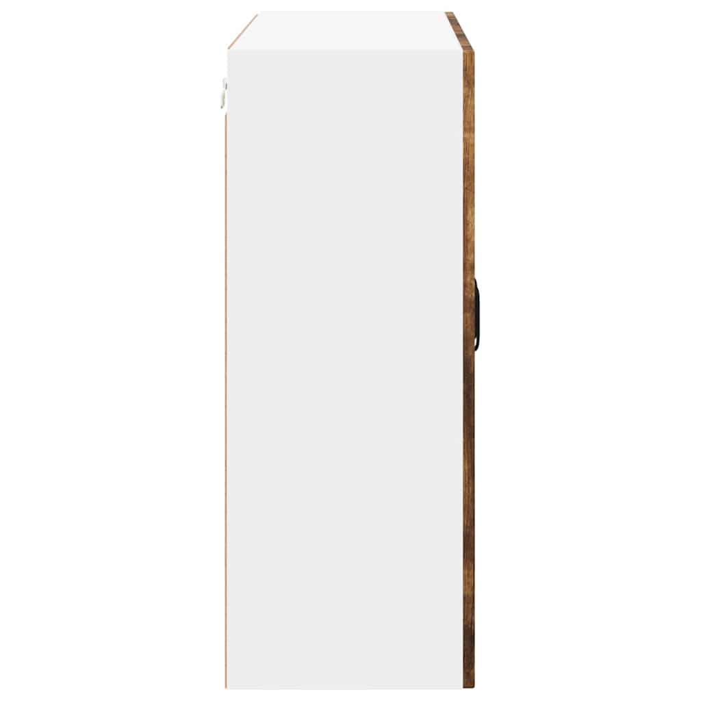 Keukenkast aan de muur met plank Gerookt eiken 80 x 31 x 80 cm