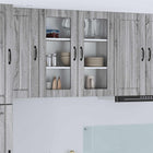 Keukenkast 80x31x80 cm grijs Sonoma bewerkt hout