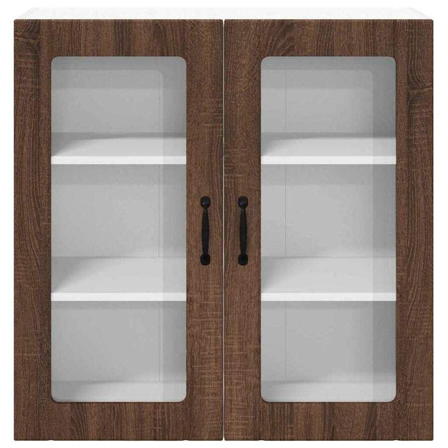Keukenkast aan de muur Bruin Eiken 80 x 31 x 80 cm Bewerkt hout