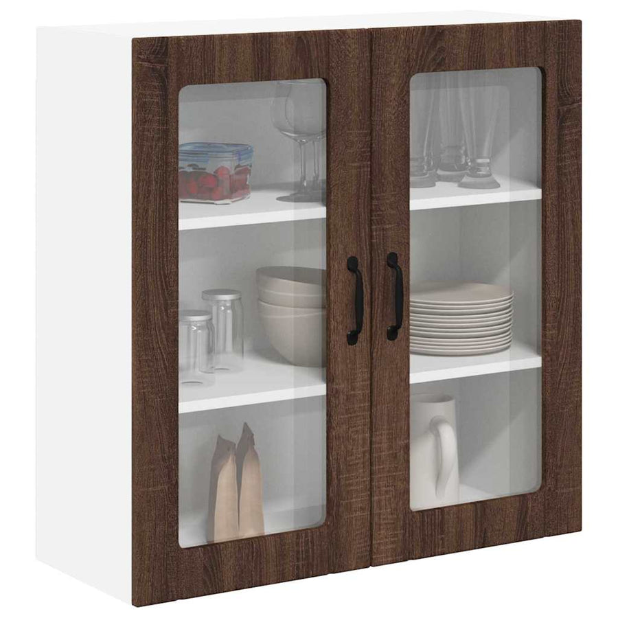 Keukenkast aan de muur Bruin Eiken 80 x 31 x 80 cm Bewerkt hout
