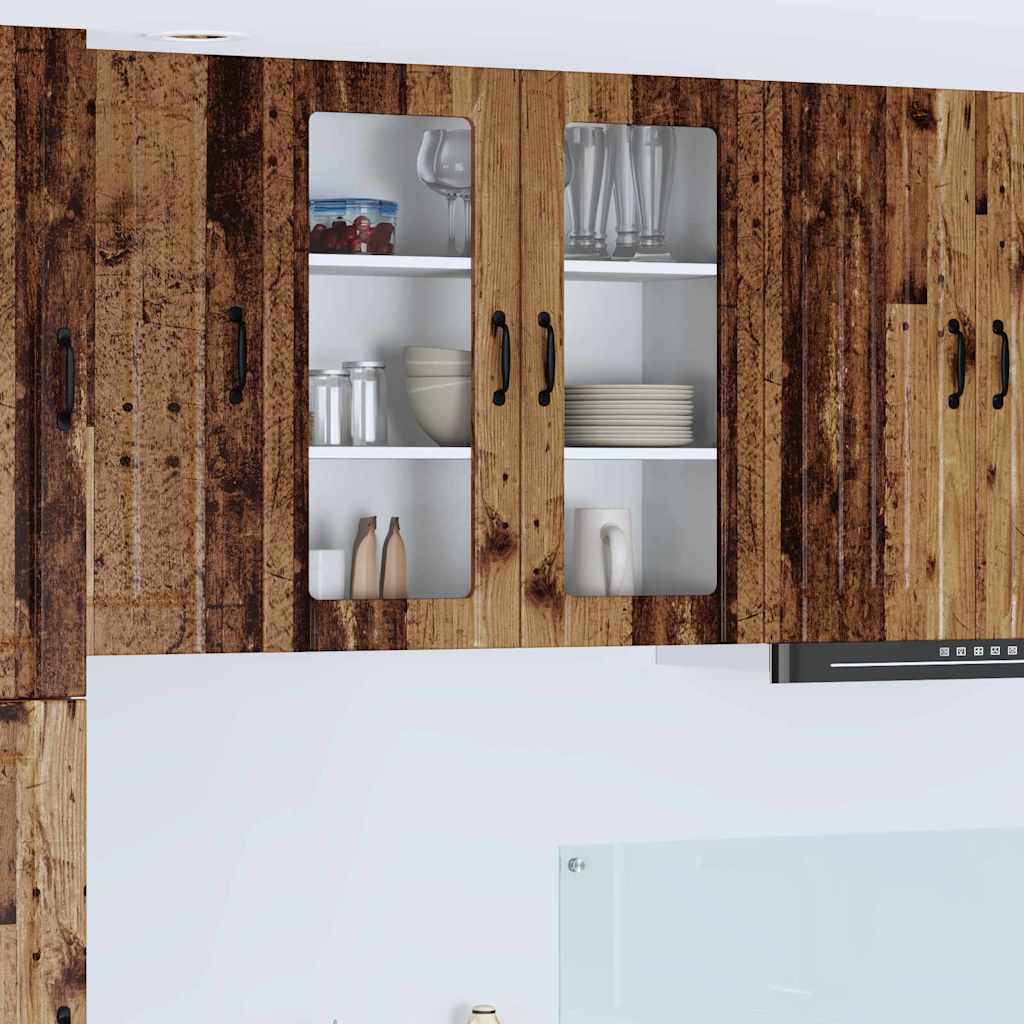 Keukenkast aan de muur Oud Hout 80 x 31 x 80 cm Bewerkt hout