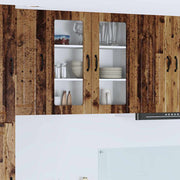 Keukenkast 80x31x80 cm oud hout bewerkt hout