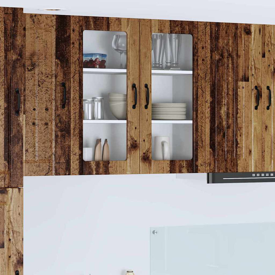 Keukenkast aan de muur Oud Hout 80 x 31 x 80 cm Bewerkt hout