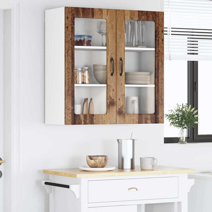 Keukenkast aan de muur Oud Hout 80 x 31 x 80 cm Bewerkt hout