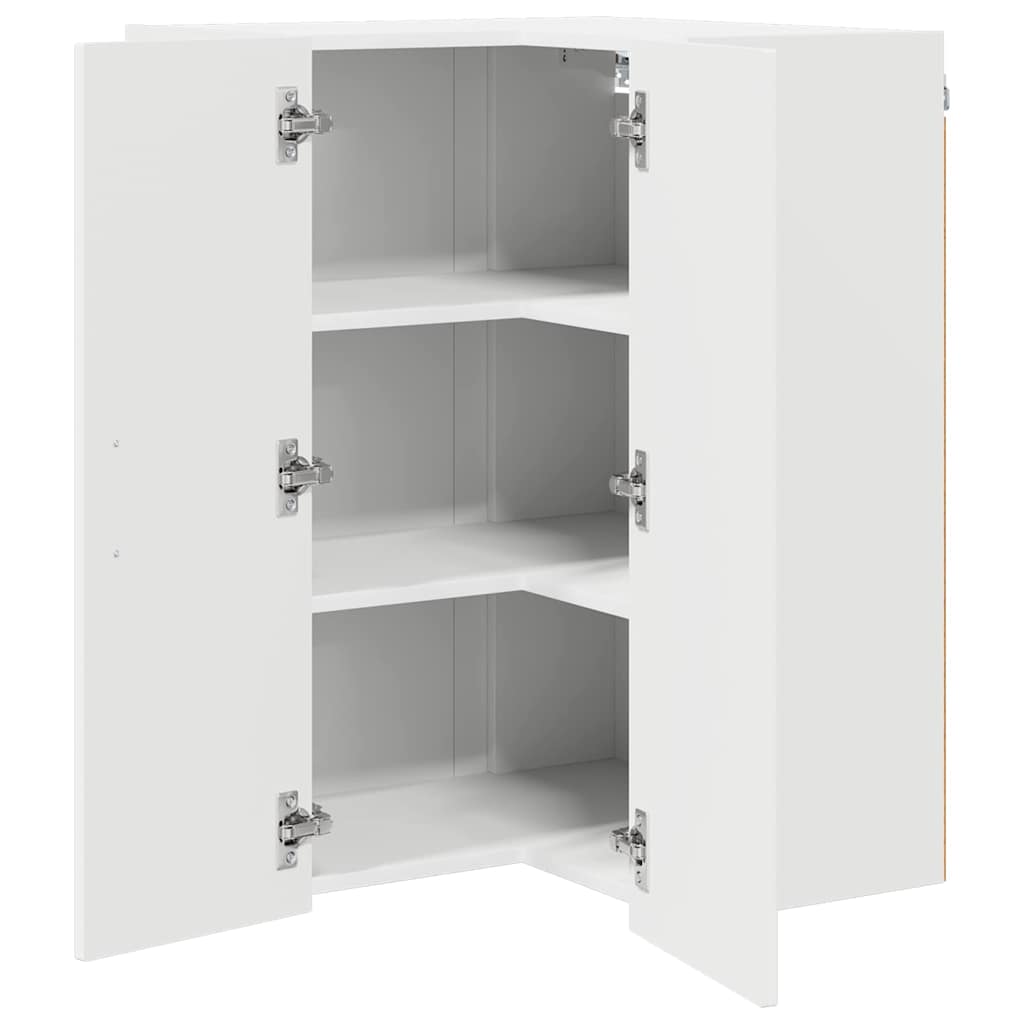Keukenkast aan de muur Wit 57 x 57 x 80 cm Bewerkt hout