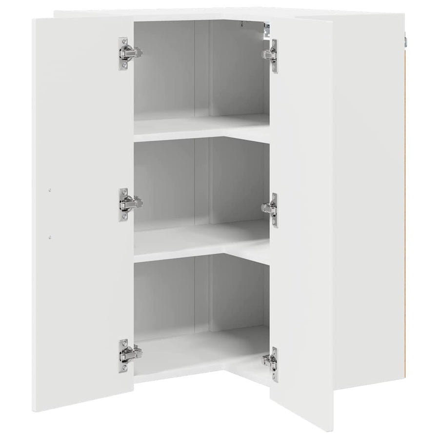 Keukenkast aan de muur Wit 57 x 57 x 80 cm Bewerkt hout