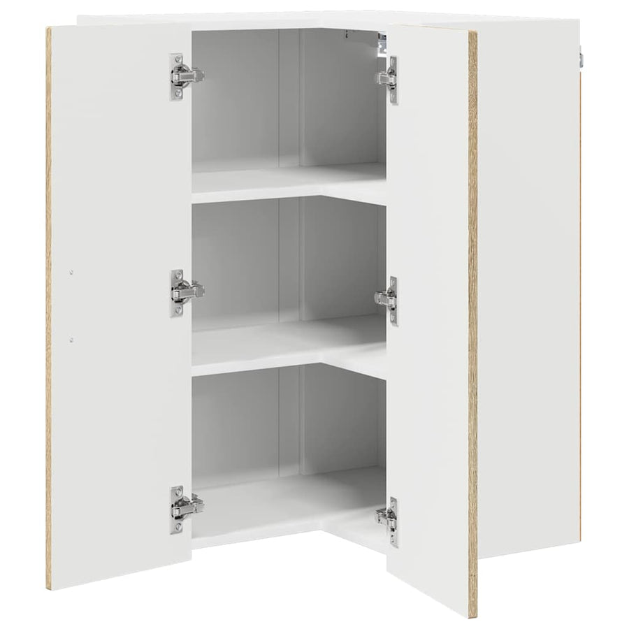 Keukenkast aan de muur met plank Sonoma Eiken 57 x 57 x 80 cm