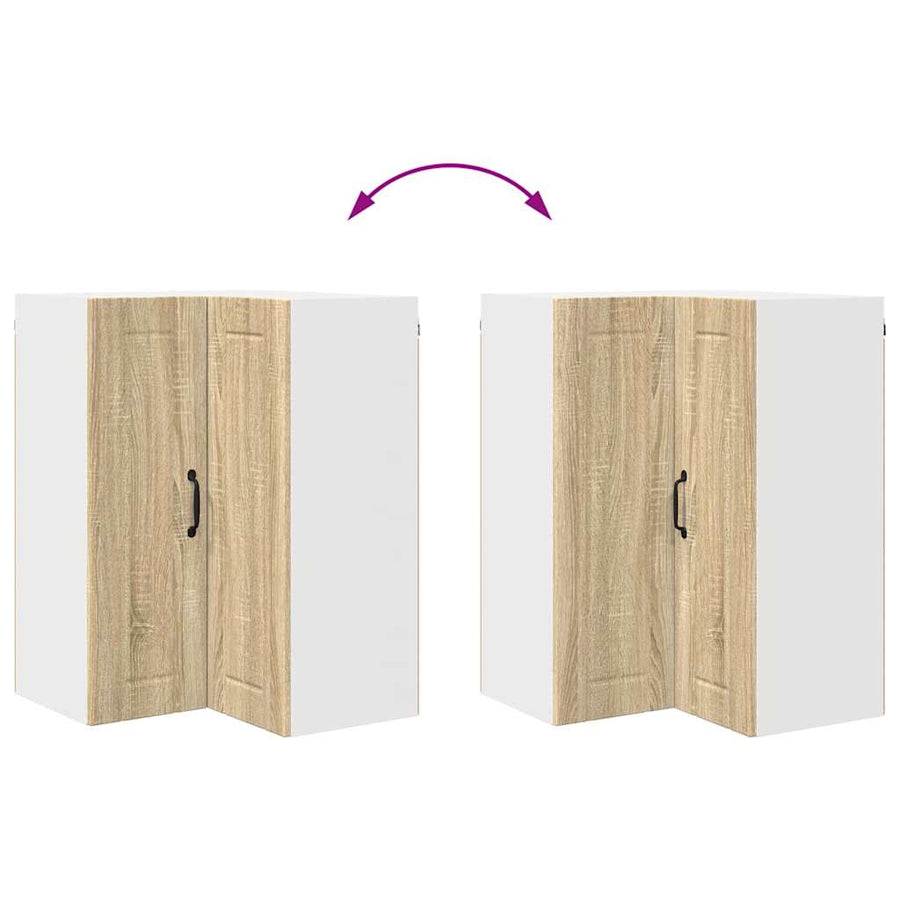 Keukenkast aan de muur met plank Sonoma Eiken 57 x 57 x 80 cm