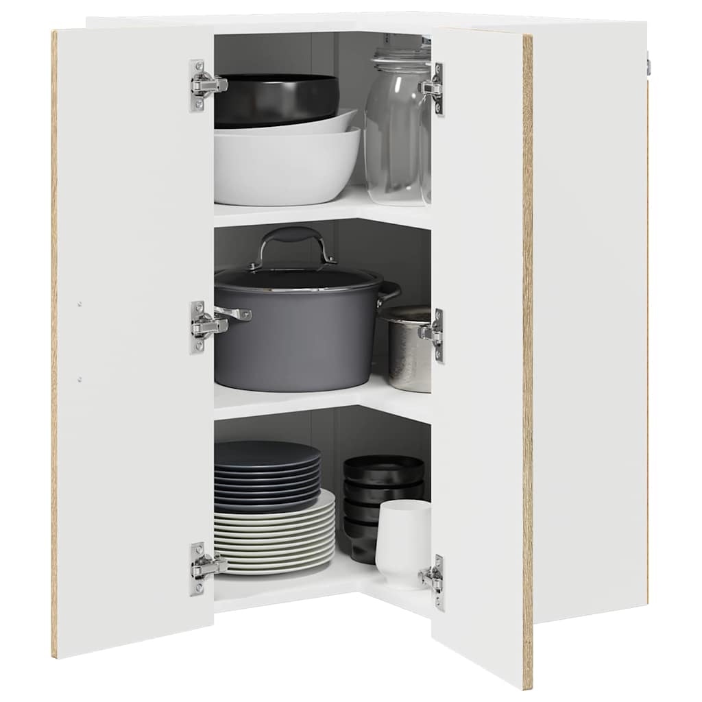 Keukenkast aan de muur met plank Sonoma Eiken 57 x 57 x 80 cm