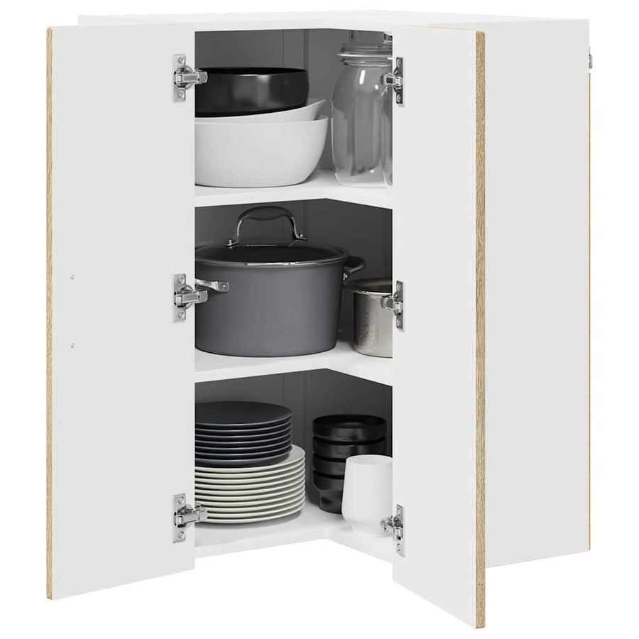 Keukenkast aan de muur met plank Sonoma Eiken 57 x 57 x 80 cm