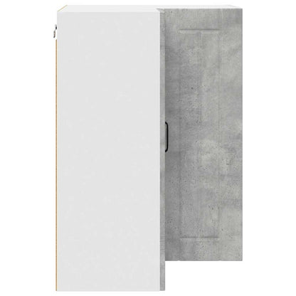 Keukenkast aan de muur Beton Grijs 57 x 57 x 80 cm Bewerkt hout