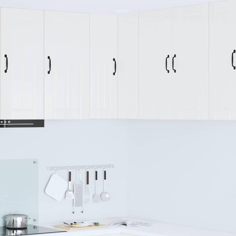 Keukenkast aan de muur met plank Hoogglans wit 57 x 57 x 80 cm