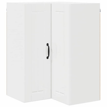 Keukenkast aan de muur met plank Hoogglans wit 57 x 57 x 80 cm
