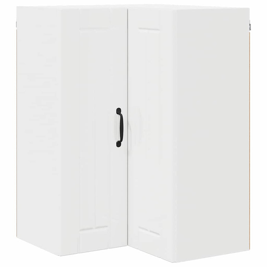 Keukenkast aan de muur met plank Hoogglans wit 57 x 57 x 80 cm