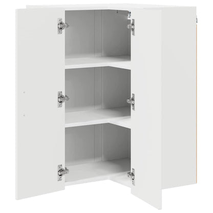 Keukenkast aan de muur met plank Hoogglans wit 57 x 57 x 80 cm
