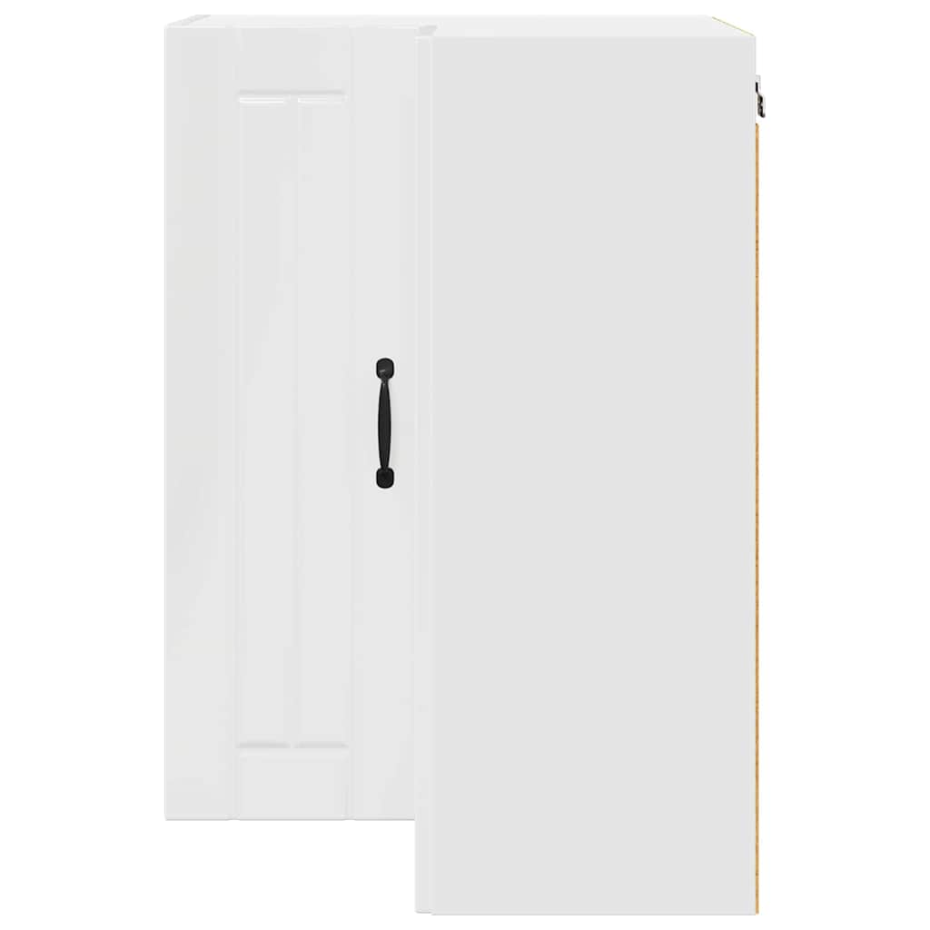 Keukenkast aan de muur met plank Hoogglans wit 57 x 57 x 80 cm