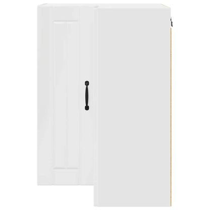 Keukenkast aan de muur met plank Hoogglans wit 57 x 57 x 80 cm