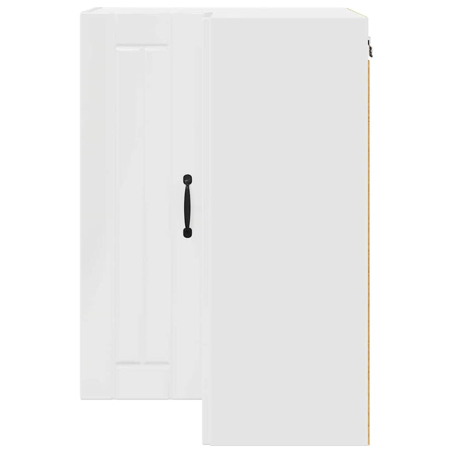 Keukenkast aan de muur met plank Hoogglans wit 57 x 57 x 80 cm