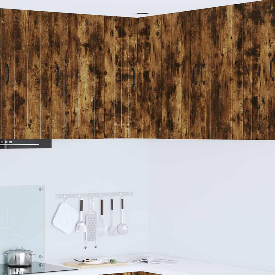 Keukenkast aan de muur met plank Gerookt eiken 57 x 57 x 80 cm