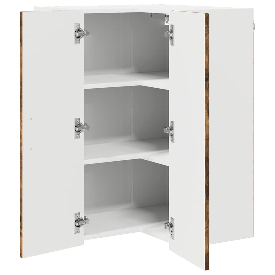 Keukenkast aan de muur met plank Gerookt eiken 57 x 57 x 80 cm