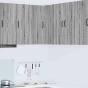 Keukenkast 57x57x80 cm bewerkt hout grijs