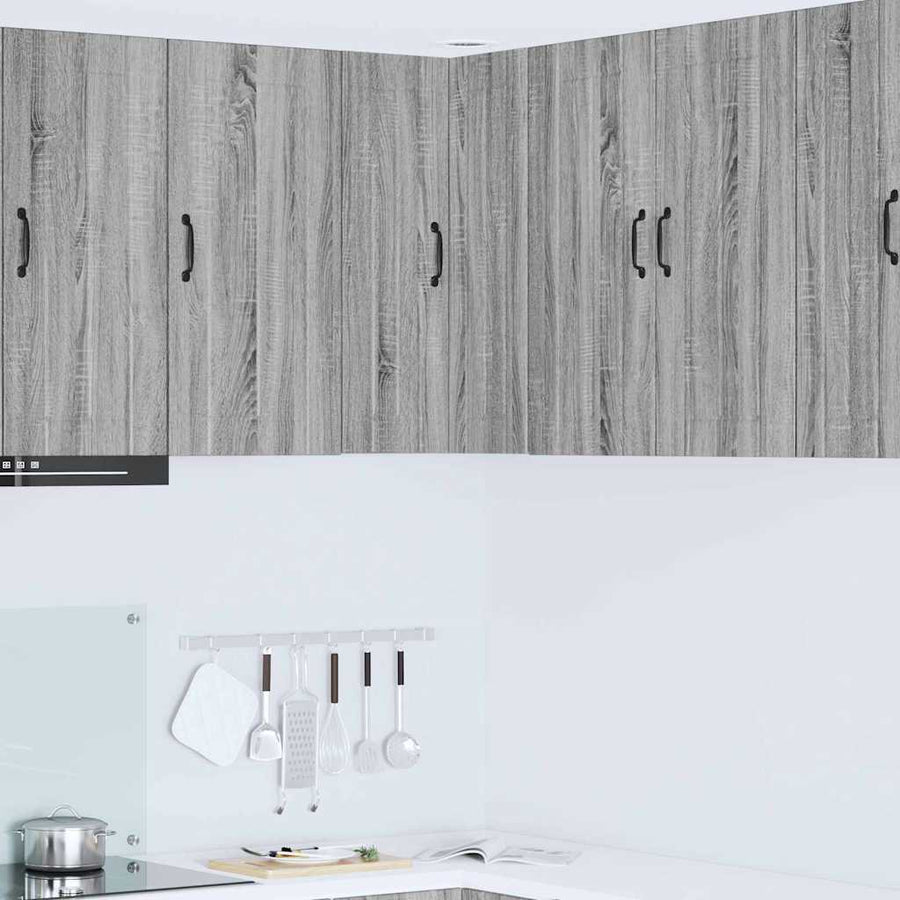 Keukenkast aan de muur met plank Grijs Sonoma 57 x 57 x 80 cm