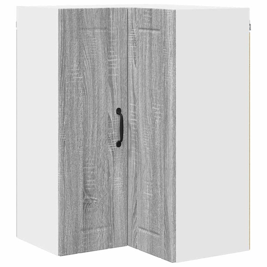 Keukenkast aan de muur met plank Grijs Sonoma 57 x 57 x 80 cm