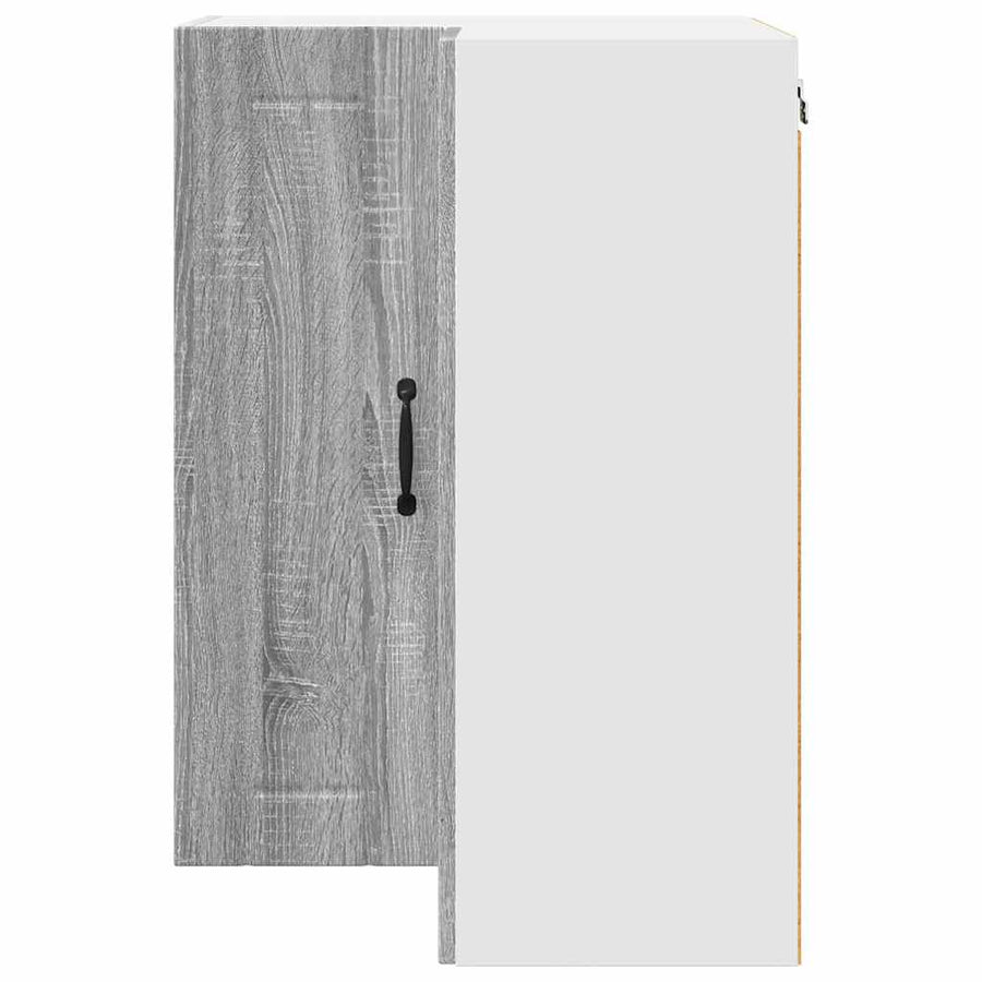 Keukenkast aan de muur met plank Grijs Sonoma 57 x 57 x 80 cm