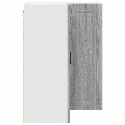 Keukenkast aan de muur met plank Grijs Sonoma 57 x 57 x 80 cm