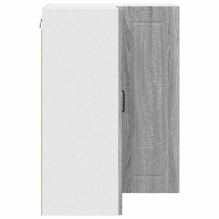 Keukenkast aan de muur met plank Grijs Sonoma 57 x 57 x 80 cm