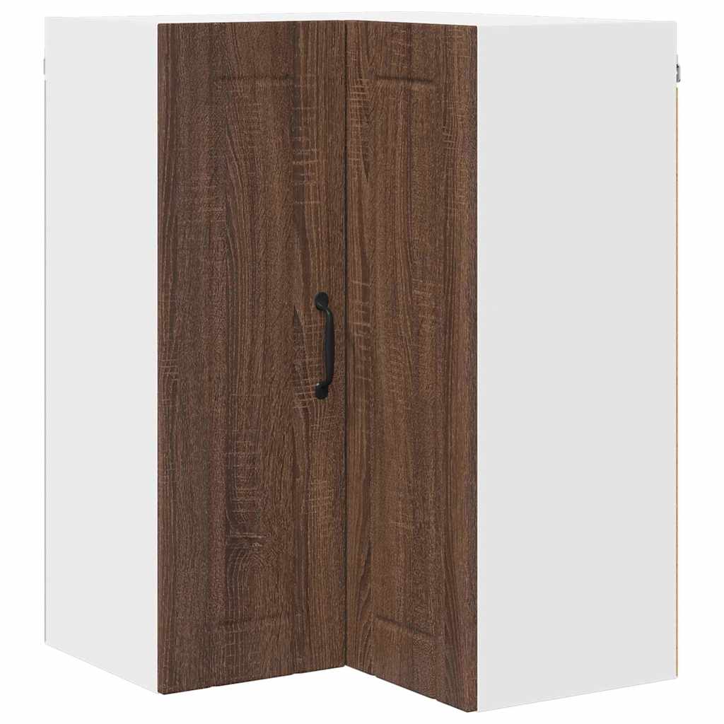 Keukenkast aan de muur Bruin Eiken 57 x 57 x 80 cm Bewerkt hout