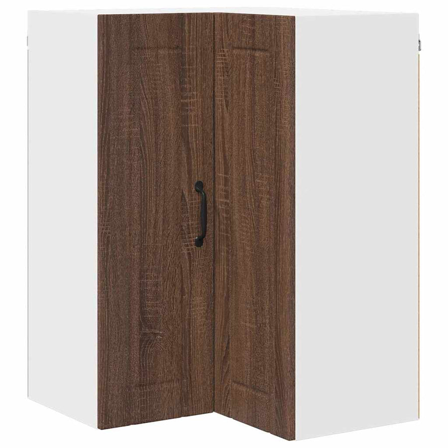 Keukenkast aan de muur Bruin Eiken 57 x 57 x 80 cm Bewerkt hout