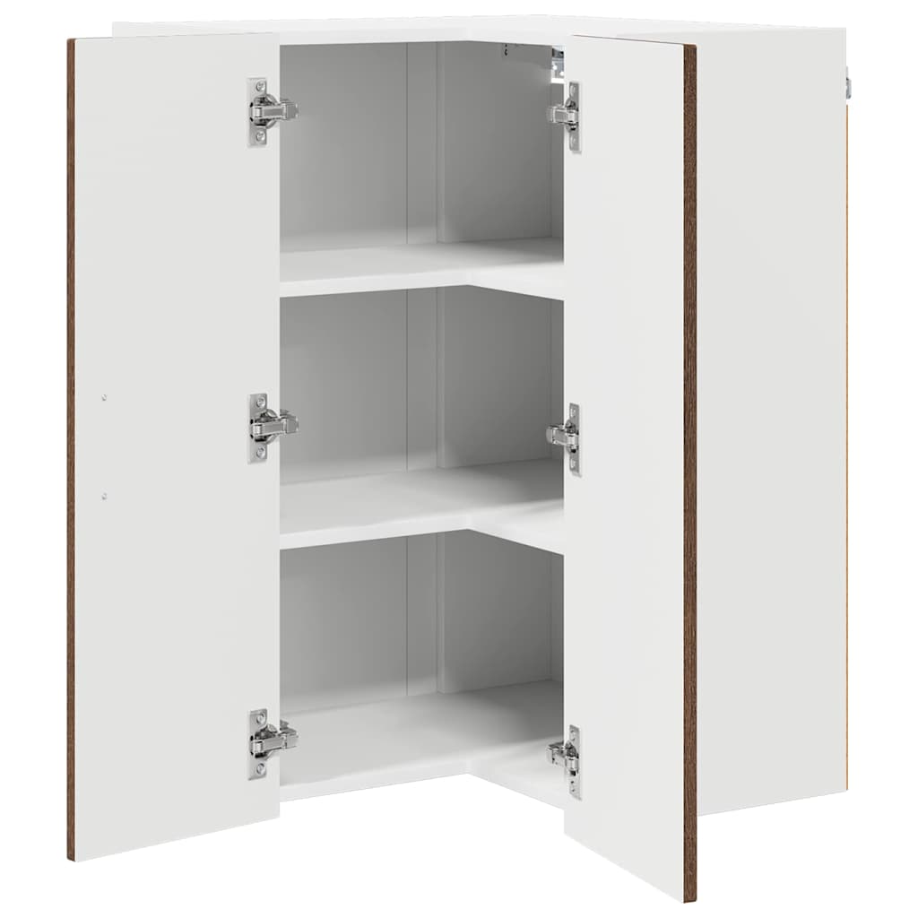 Keukenkast aan de muur Bruin Eiken 57 x 57 x 80 cm Bewerkt hout