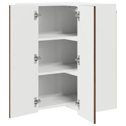 Keukenkast aan de muur Bruin Eiken 57 x 57 x 80 cm Bewerkt hout