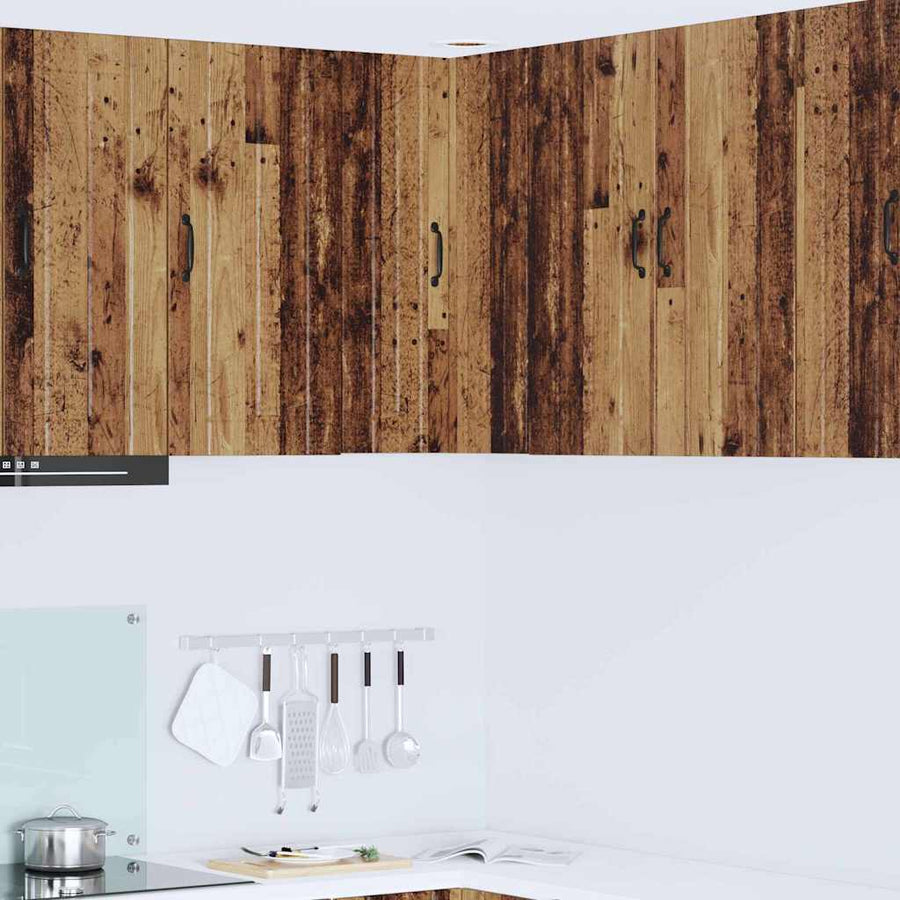 Keukenkast aan de muur Oud Hout 57 x 57 x 80 cm Bewerkt hout