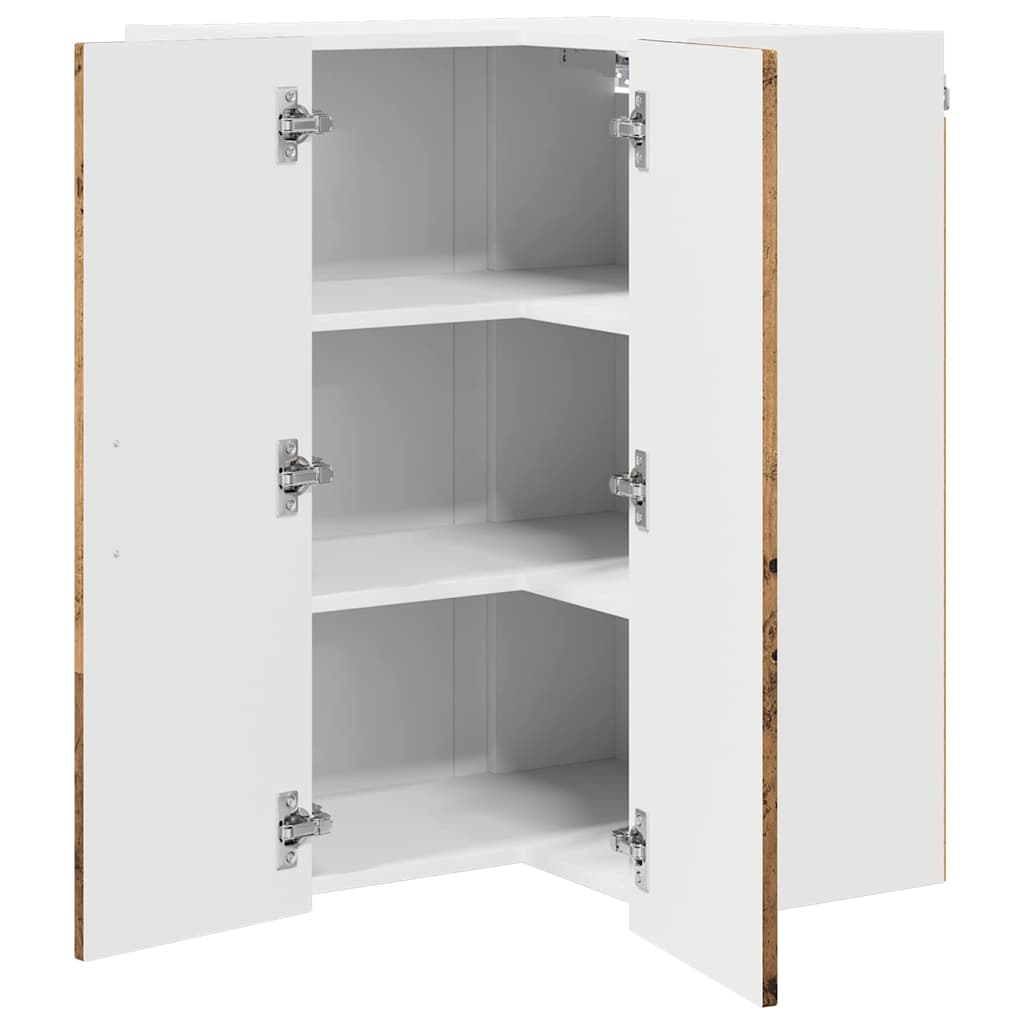 Keukenkast aan de muur Oud Hout 57 x 57 x 80 cm Bewerkt hout