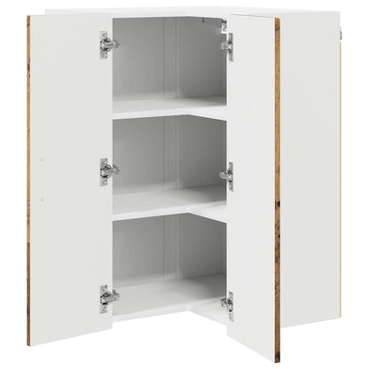 Keukenkast aan de muur Oud Hout 57 x 57 x 80 cm Bewerkt hout