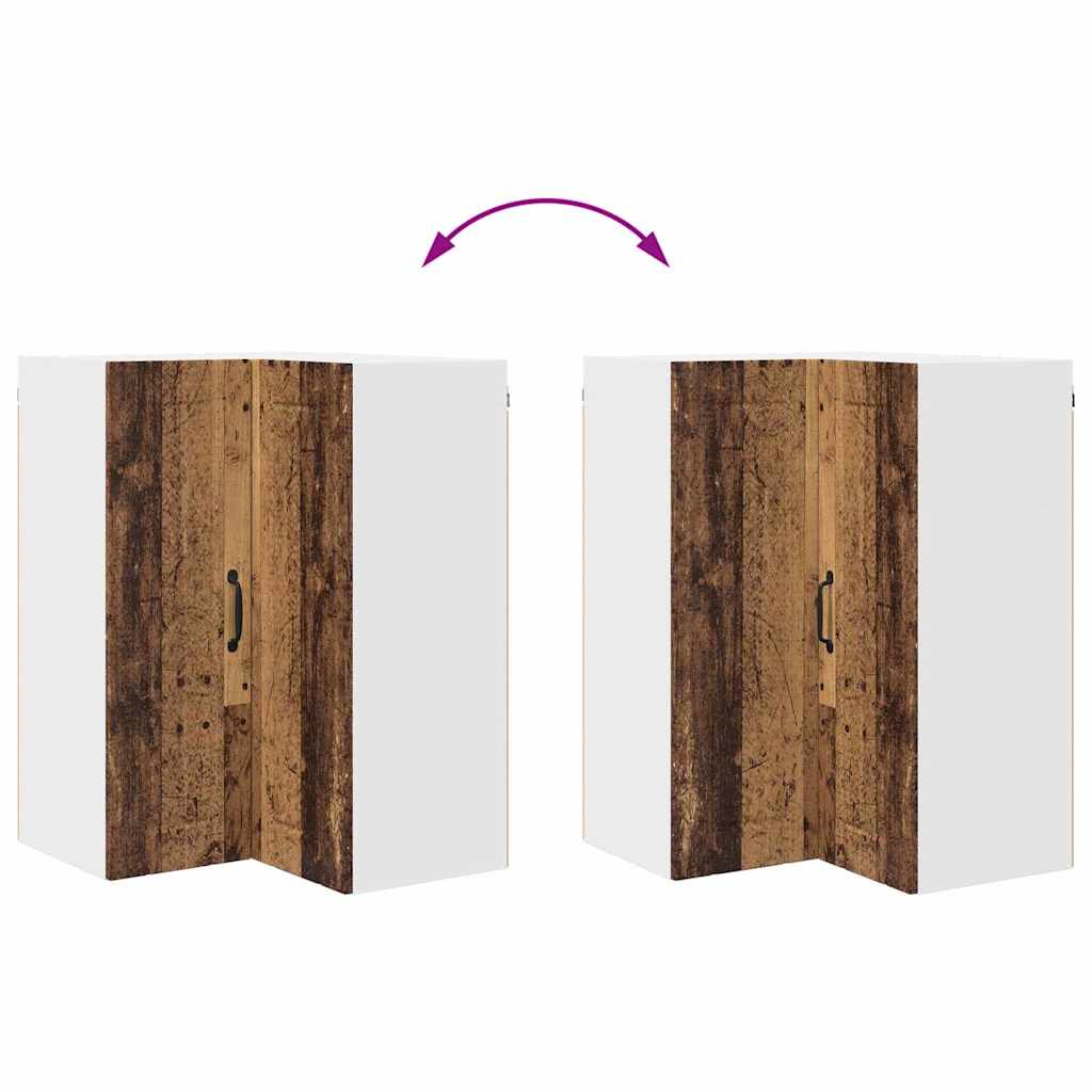 Keukenkast aan de muur Oud Hout 57 x 57 x 80 cm Bewerkt hout
