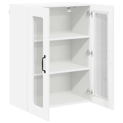 Keukenkast aan de muur Wit 60 x 31 x 80 cm Bewerkt hout