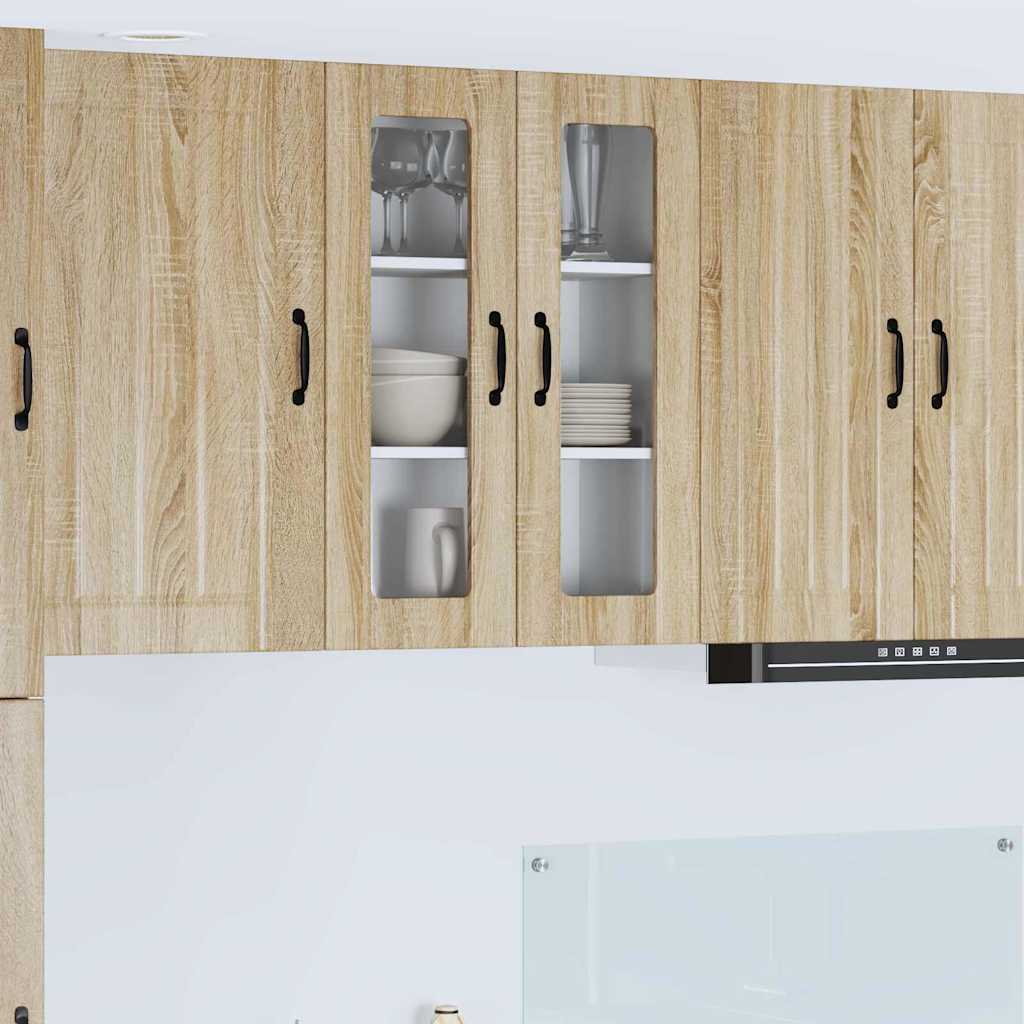 Keukenkast aan de muur met plank Sonoma Eiken 60 x 31 x 80 cm