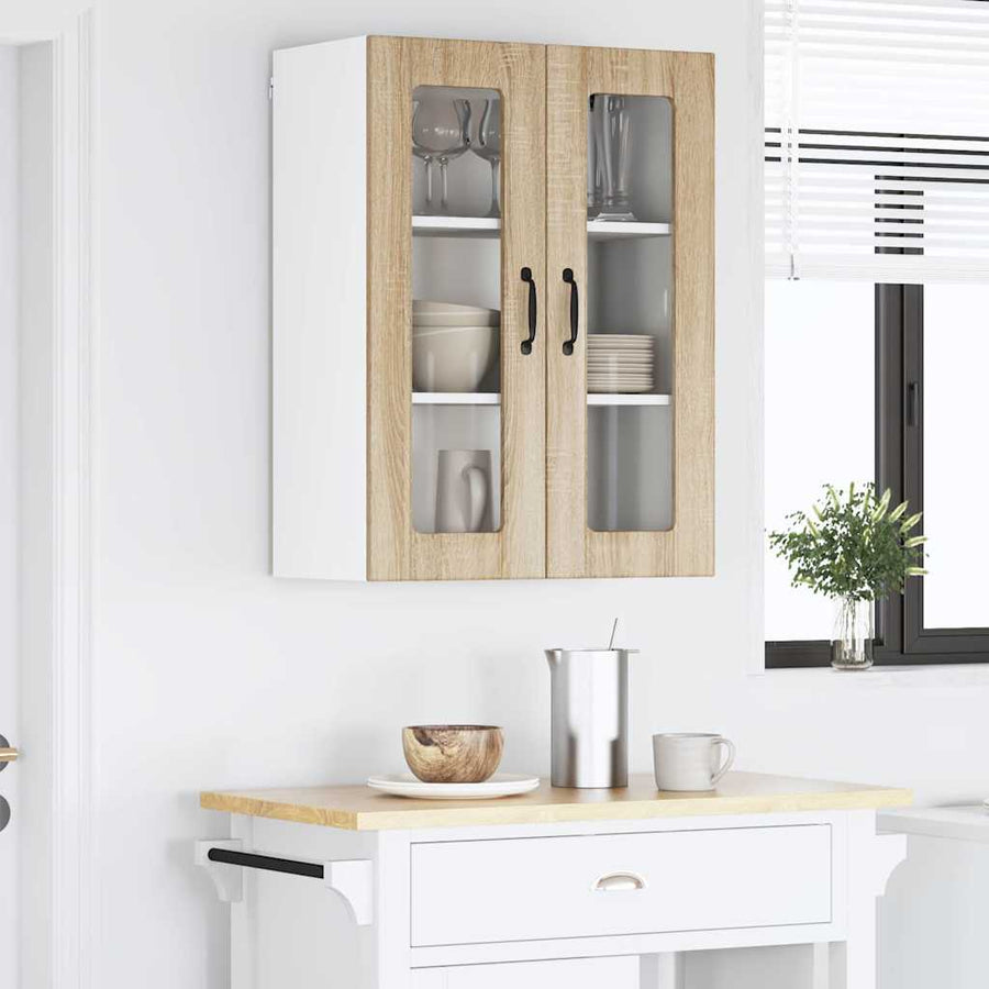 Keukenkast aan de muur met plank Sonoma Eiken 60 x 31 x 80 cm
