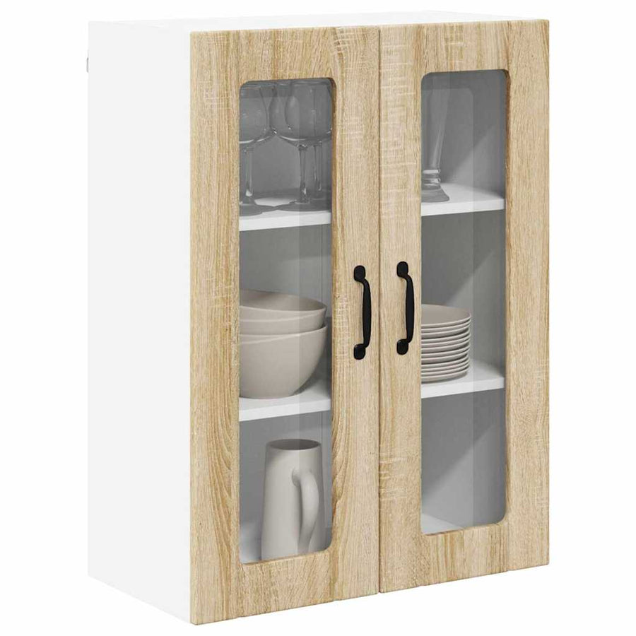 Keukenkast aan de muur met plank Sonoma Eiken 60 x 31 x 80 cm
