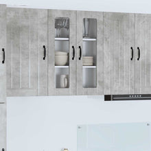 Keukenkast aan de muur Beton Grijs 60 x 31 x 80 cm Bewerkt hout