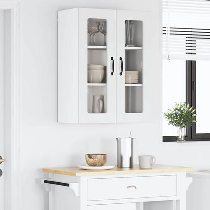 Keukenkast aan de muur met plank Hoogglans wit 60 x 31 x 80 cm