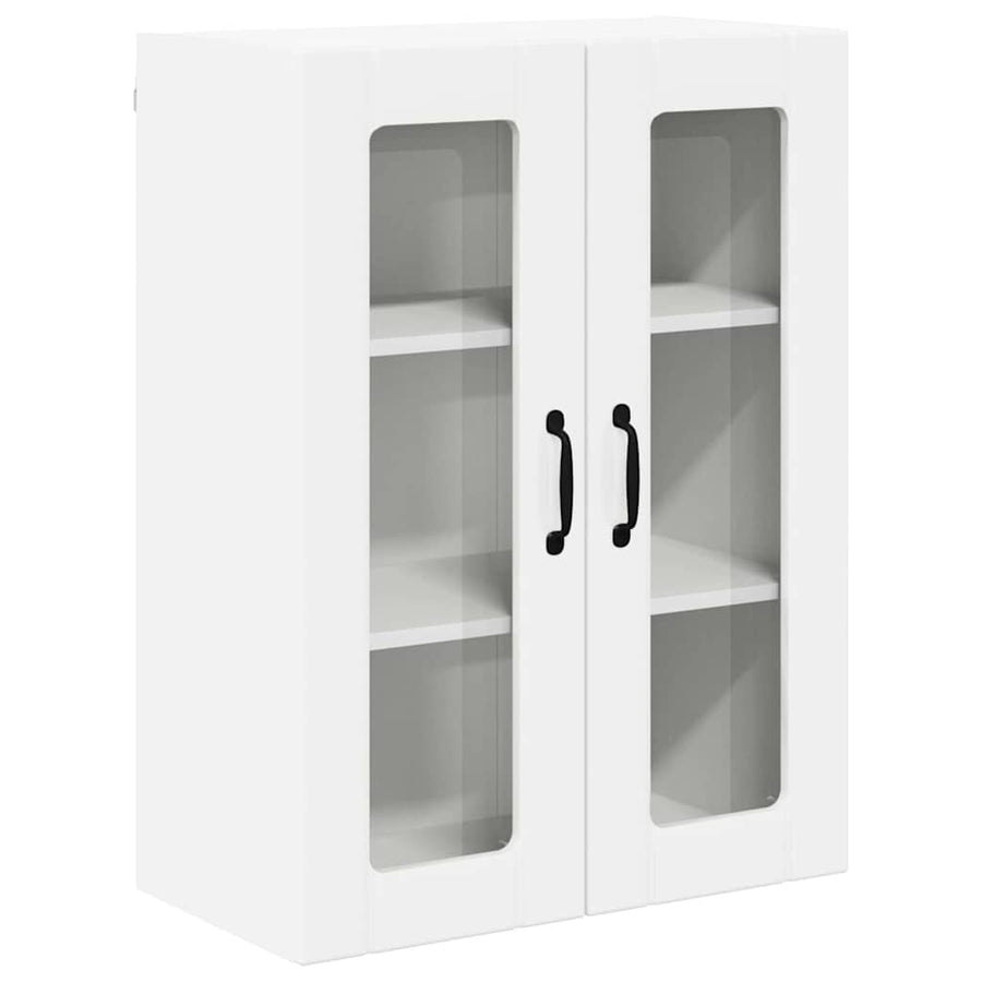 Keukenkast aan de muur met plank Hoogglans wit 60 x 31 x 80 cm