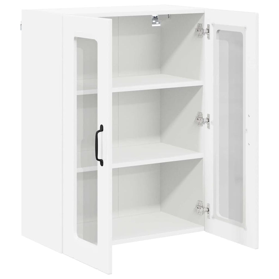Keukenkast aan de muur met plank Hoogglans wit 60 x 31 x 80 cm