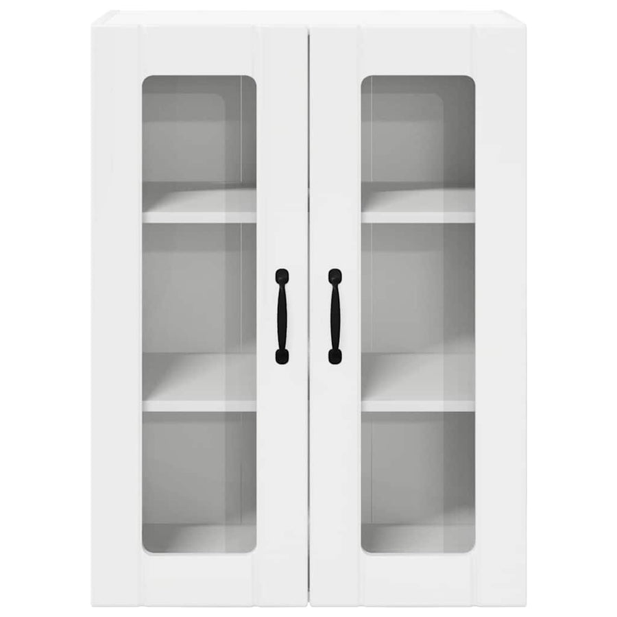 Keukenkast aan de muur met plank Hoogglans wit 60 x 31 x 80 cm