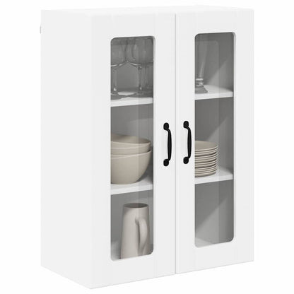 Keukenkast aan de muur met plank Hoogglans wit 60 x 31 x 80 cm