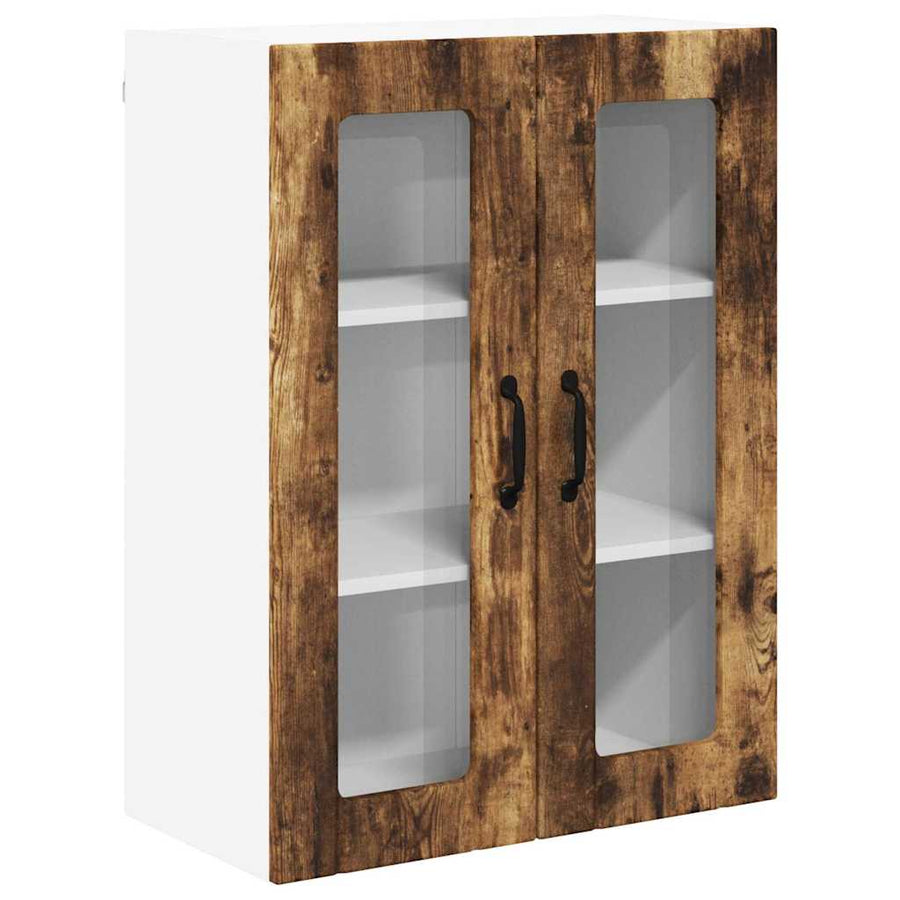 Keukenkast aan de muur met plank Gerookt eiken 60 x 31 x 80 cm